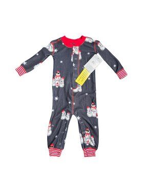 NWT | Snowman Footed Sleeper | Winter Wonderland | Blue & White | 3-6 Months